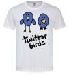 Men's T-Shirt TWITTER BIRDS White фото