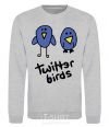 Sweatshirt TWITTER BIRDS sport-grey фото