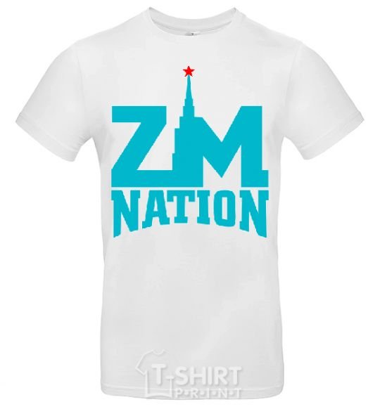 Men's T-Shirt ZM NATION White фото