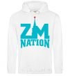 Men`s hoodie ZM NATION White фото
