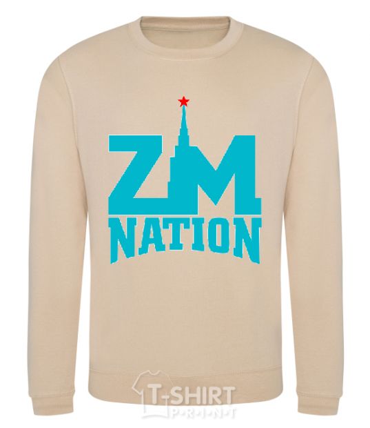 Sweatshirt ZM NATION sand фото