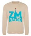 Sweatshirt ZM NATION sand фото