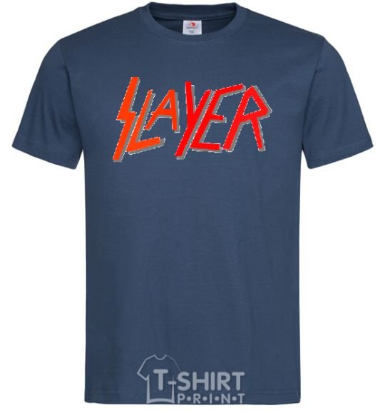 Men's T-Shirt SLAYER navy-blue фото