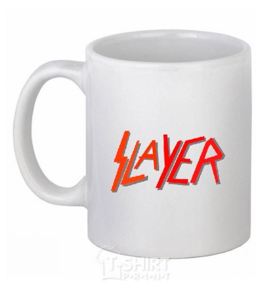 Чашка керамическая SLAYER Белый фото