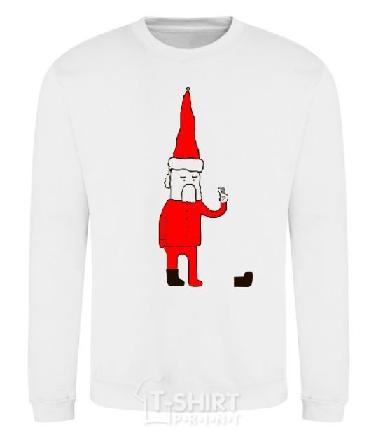 Sweatshirt SANTA CLAUS. PEACE White фото