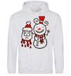 Men`s hoodie BLOODY SNOWMAN sport-grey фото