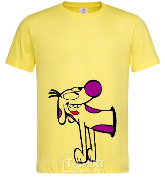 Men's T-Shirt CatDog - Dog cornsilk фото
