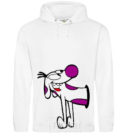 Men`s hoodie CatDog - Dog White фото