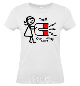 Women's T-shirt MAGNET White фото