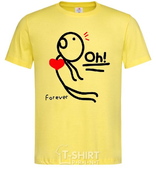 Men's T-Shirt LOVE V.1 cornsilk фото