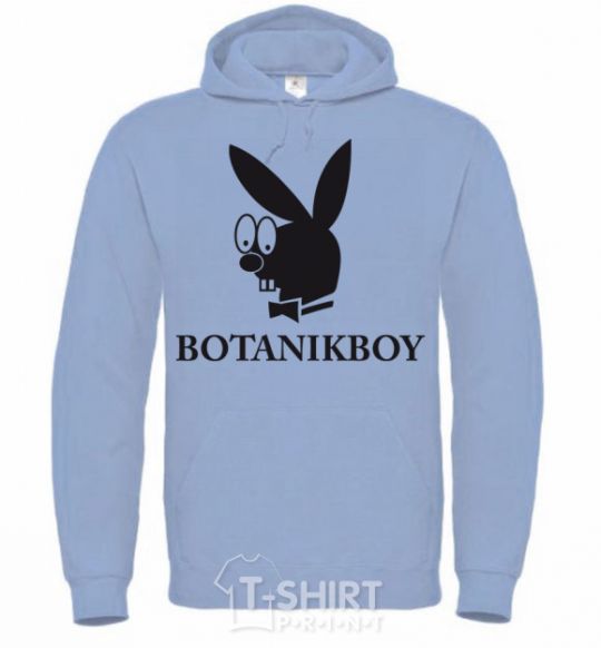 Men`s hoodie BOTANIKBOY sky-blue фото