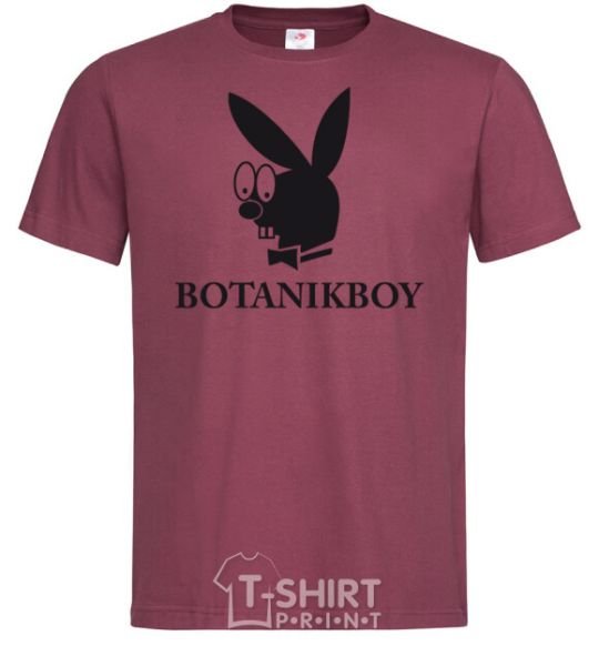 Men's T-Shirt BOTANIKBOY burgundy фото