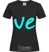 Женская футболка VE Черный фото