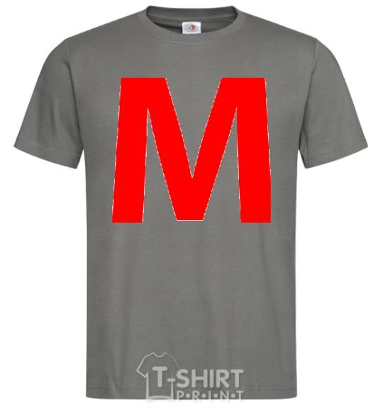 Men's T-Shirt WE - The letter W dark-grey фото