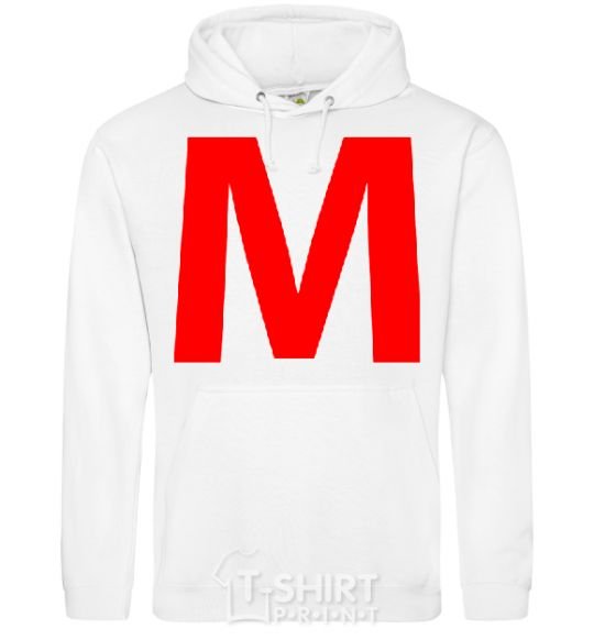 Men`s hoodie WE - The letter W White фото