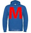 Men`s hoodie WE - The letter W royal фото