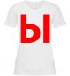 Women's T-shirt WE - The letter E White фото