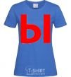 Women's T-shirt WE - The letter E royal-blue фото