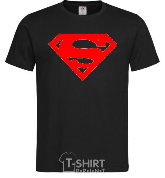 Men's T-Shirt SUPERMAN RED black фото