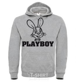 Men`s hoodie HORN sport-grey фото