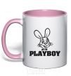 Mug with a colored handle HORN light-pink фото
