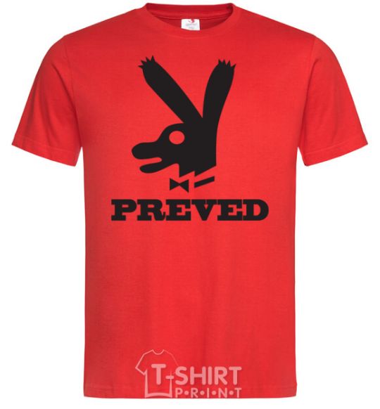 Men's T-Shirt PREVED red фото