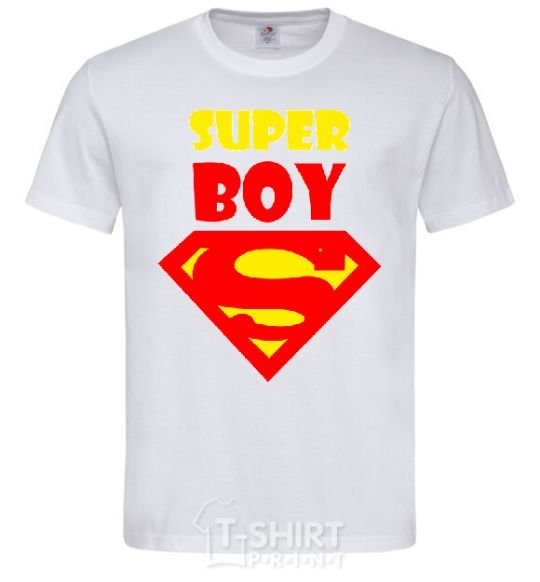 Men's T-Shirt SUPER BOY White фото