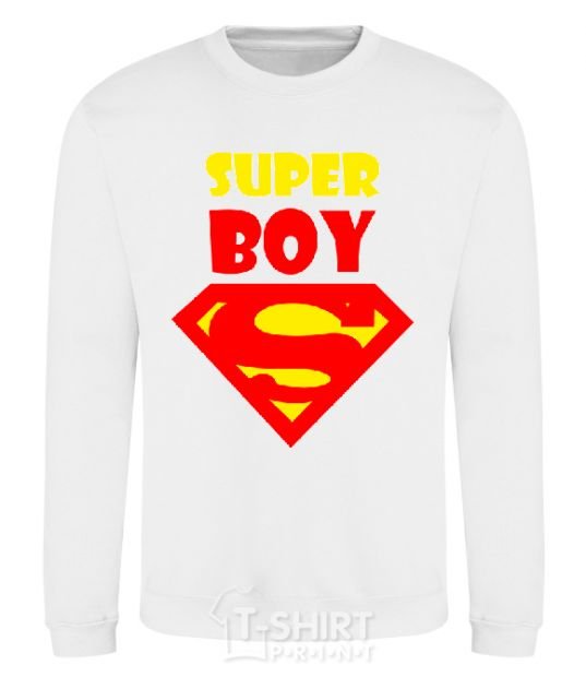 Sweatshirt SUPER BOY White фото