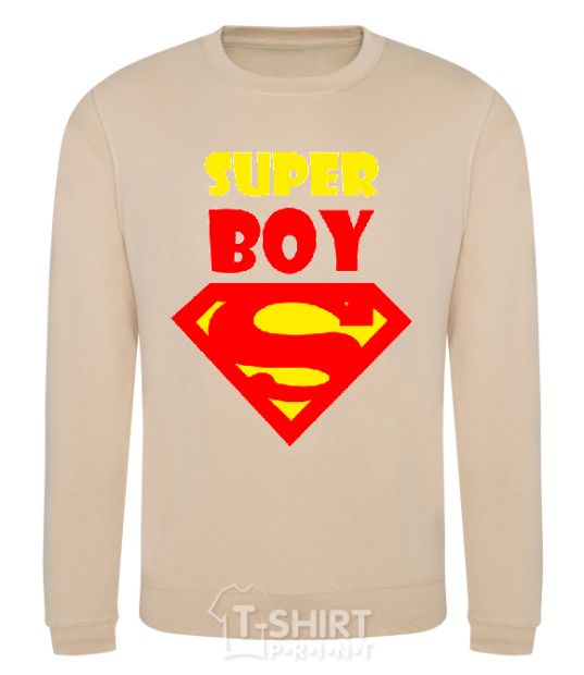 Sweatshirt SUPER BOY sand фото