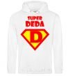 Men`s hoodie SUPER DEDA White фото