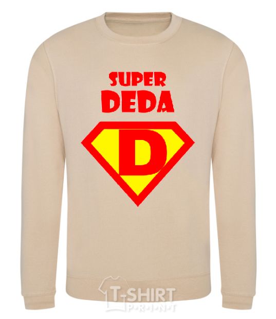 Sweatshirt SUPER DEDA sand фото