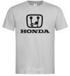 Men's T-Shirt HONDA obscene logo grey фото