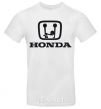 Men's T-Shirt HONDA obscene logo White фото