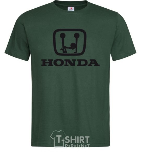Men's T-Shirt HONDA obscene logo bottle-green фото