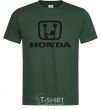 Men's T-Shirt HONDA obscene logo bottle-green фото