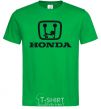 Мужская футболка HONDA неприличный лого Зеленый фото