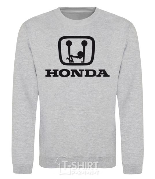 Sweatshirt HONDA obscene logo sport-grey фото
