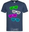 Men's T-Shirt DISCO GLASSES navy-blue фото