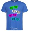 Men's T-Shirt DISCO GLASSES royal-blue фото