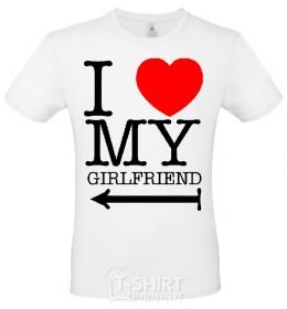 Men's T-Shirt I LOVE MY GIRLFRIEND White фото