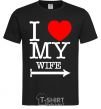 Men's T-Shirt I love my wife black фото