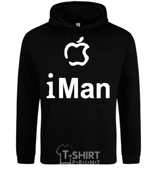 Men`s hoodie iMAN black фото