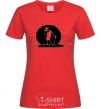 Women's T-shirt MR. FREEMAN red фото