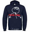 Men`s hoodie FUCK YEA. navy-blue фото