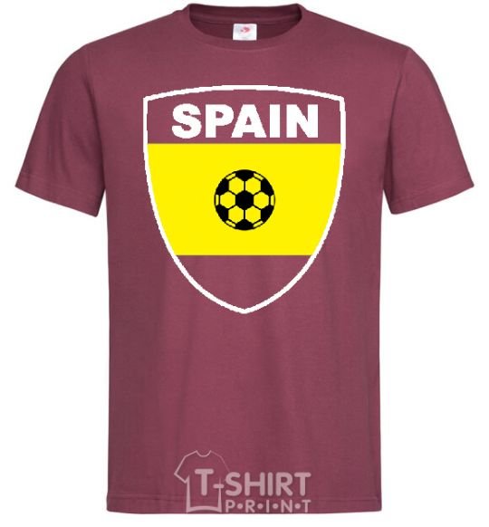 Men's T-Shirt SPAIN burgundy фото