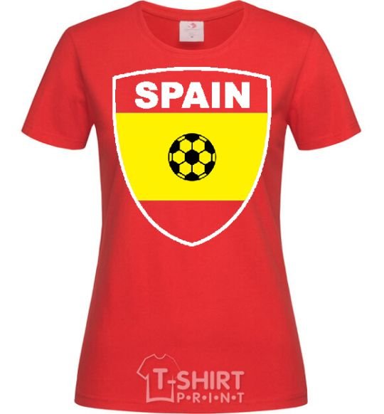 Women's T-shirt SPAIN red фото