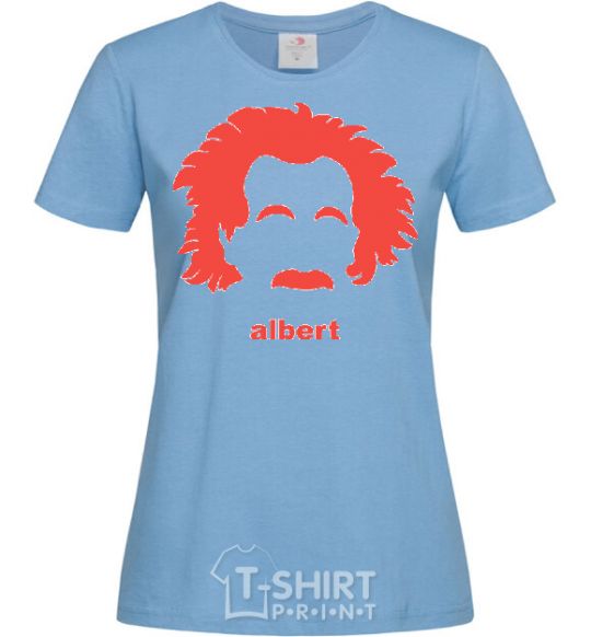 Women's T-shirt ALBERT sky-blue фото