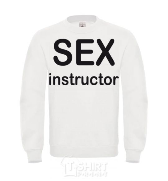 Sweatshirt SEX INSTRUCTOR White фото