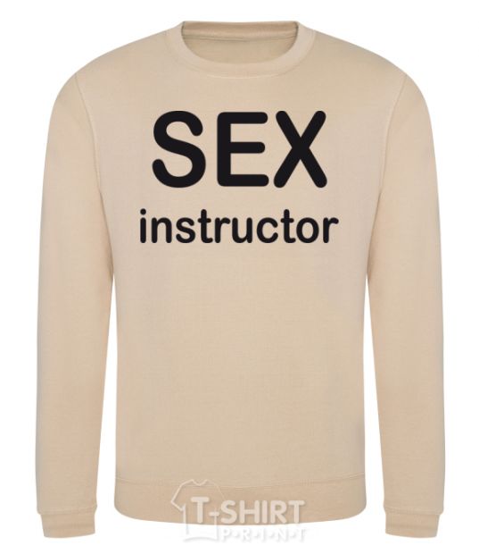 Sweatshirt SEX INSTRUCTOR sand фото