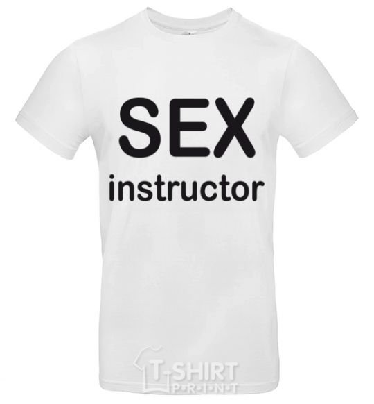 Men's T-Shirt SEX INSTRUCTOR White фото